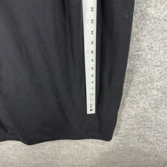New Signature Dress Women 20W Plus Black Sheath Midi Sleeveless Zipper Rayon - Picture 6 of 7